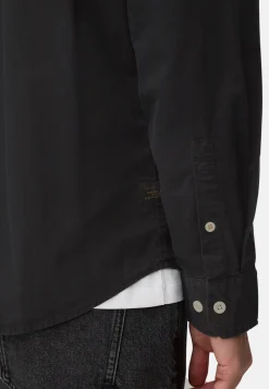Langarm Shirt mit Button-Down Kragen