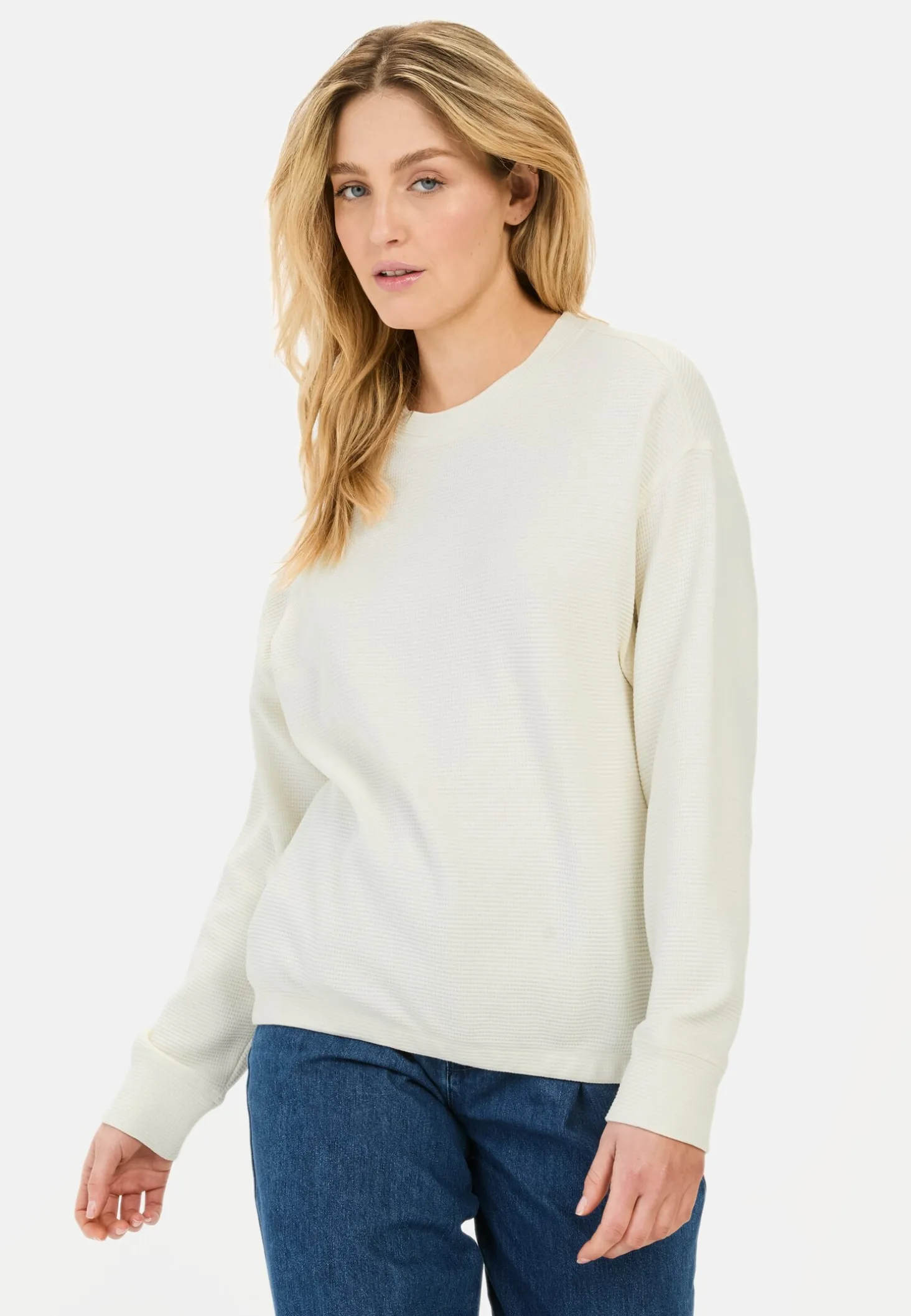 Langarm Sweatshirt aus reiner Baumwolle