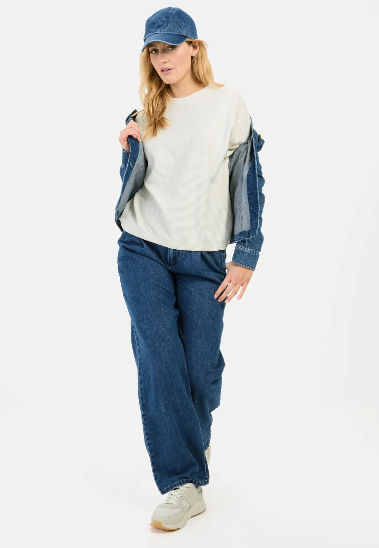 Langarm Sweatshirt aus reiner Baumwolle