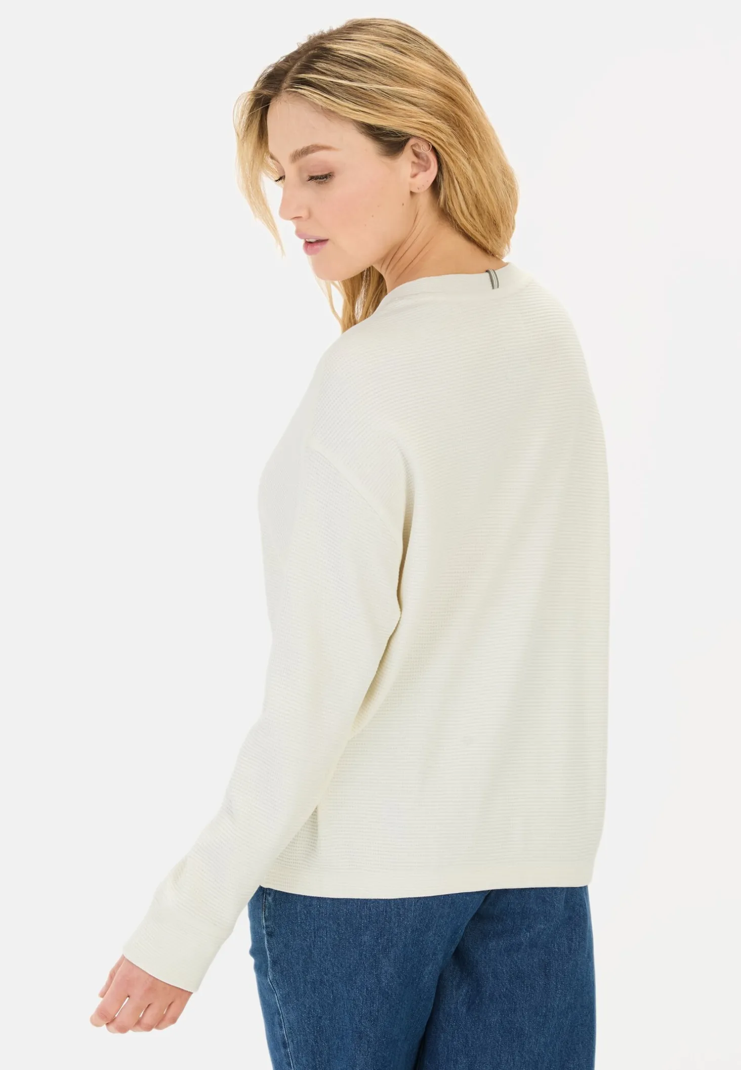Langarm Sweatshirt aus reiner Baumwolle