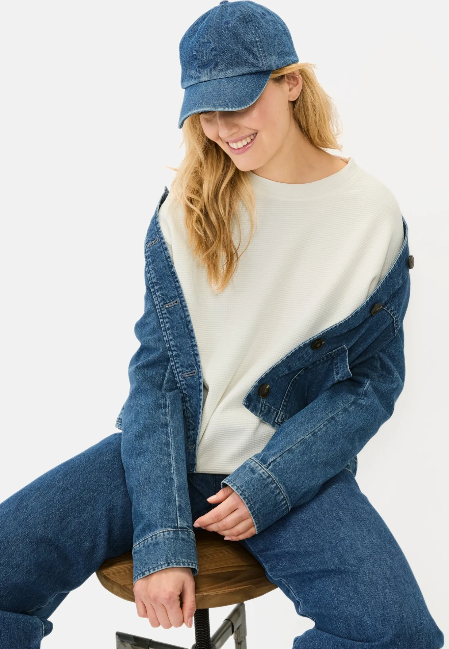 Langarm Sweatshirt aus reiner Baumwolle