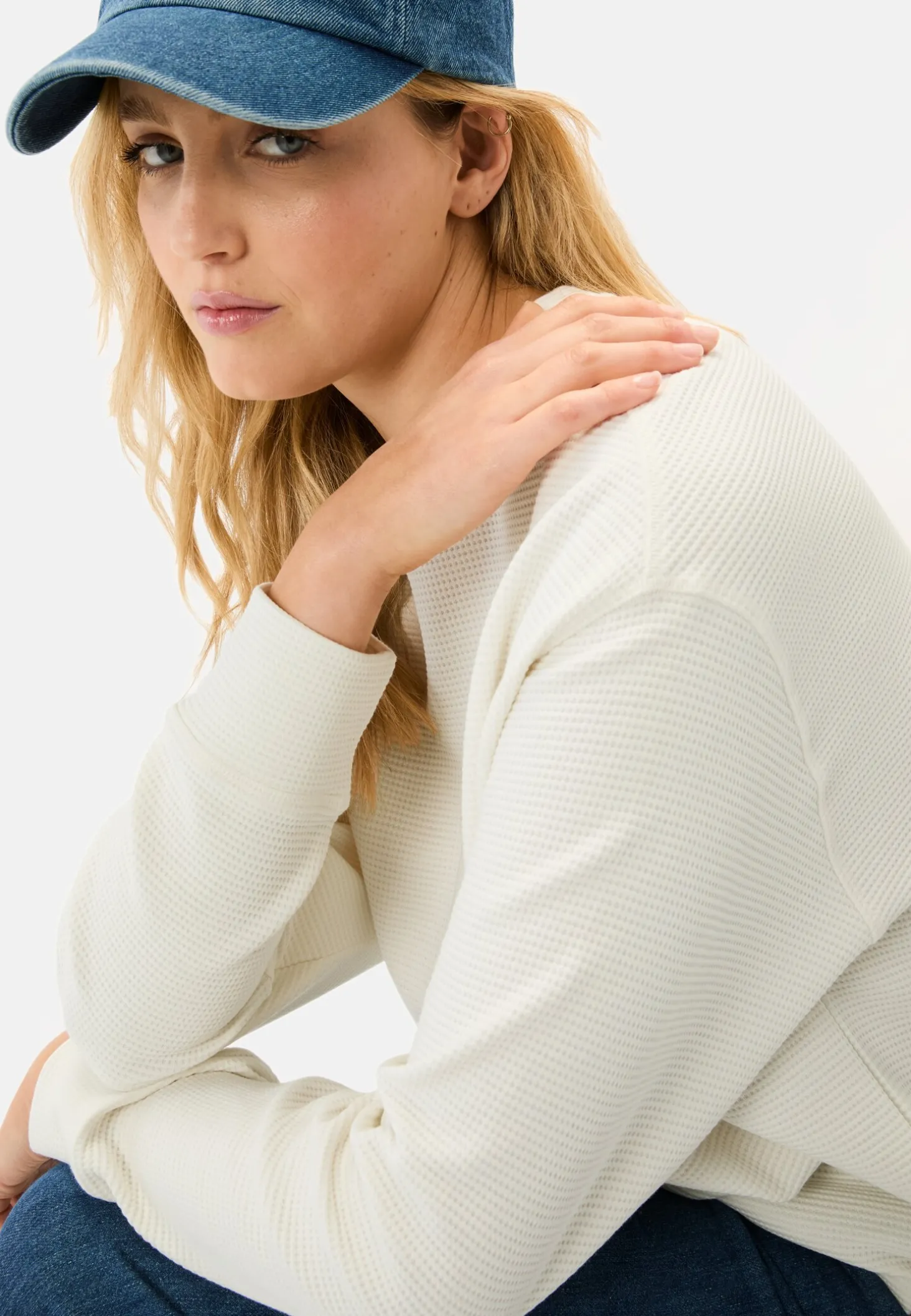 Langarm Sweatshirt aus reiner Baumwolle