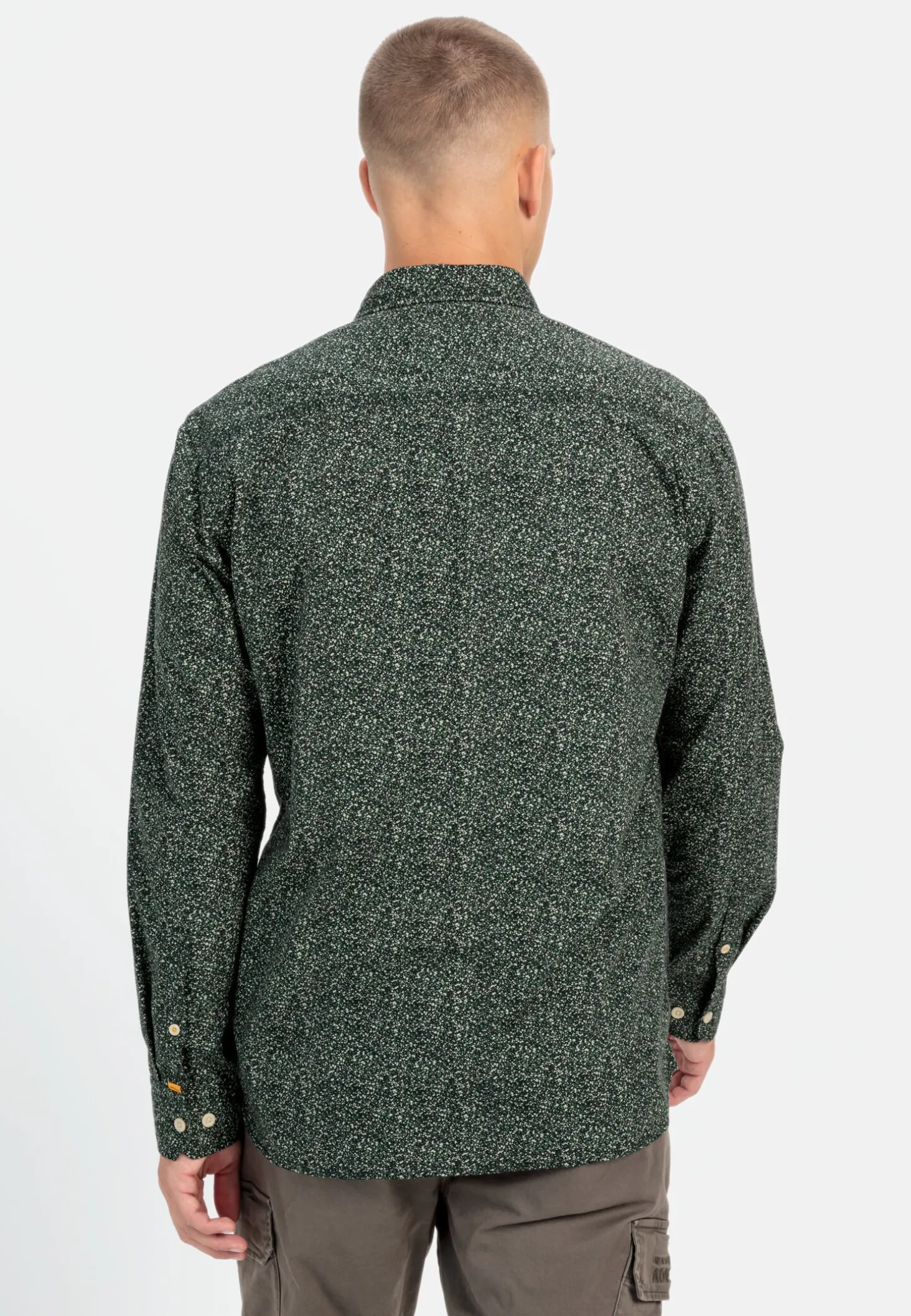 Langarmhemd mit Minimal-Print