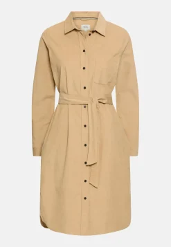 Langarmkleid mit Taillengürtel