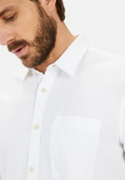 Langarm-Leinenhemd mit Soft-Wash-Veredelung
