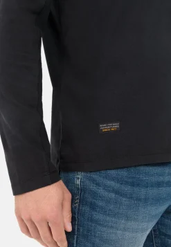 Langarm-Poloshirt aus reiner Baumwolle