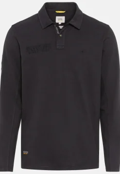 Langarm-Poloshirt aus reiner Baumwolle