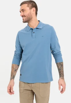 Langarm-Poloshirt aus reiner Baumwolle