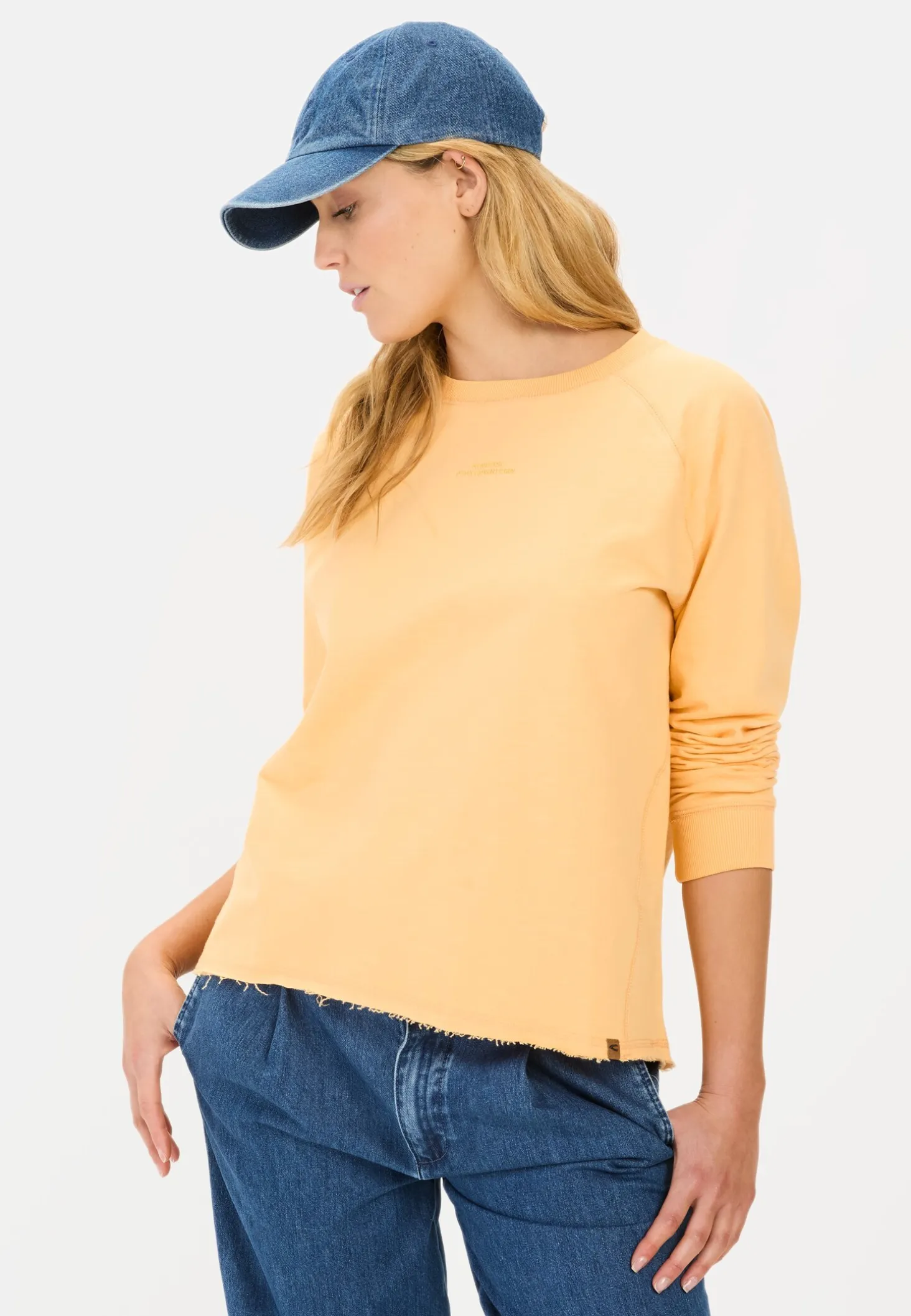 Langarmshirt aus reiner Baumwolle