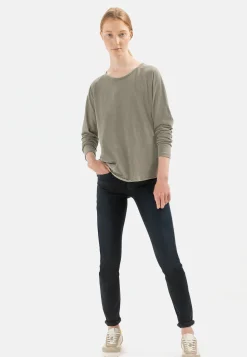 Langarmshirt aus reiner Baumwolle