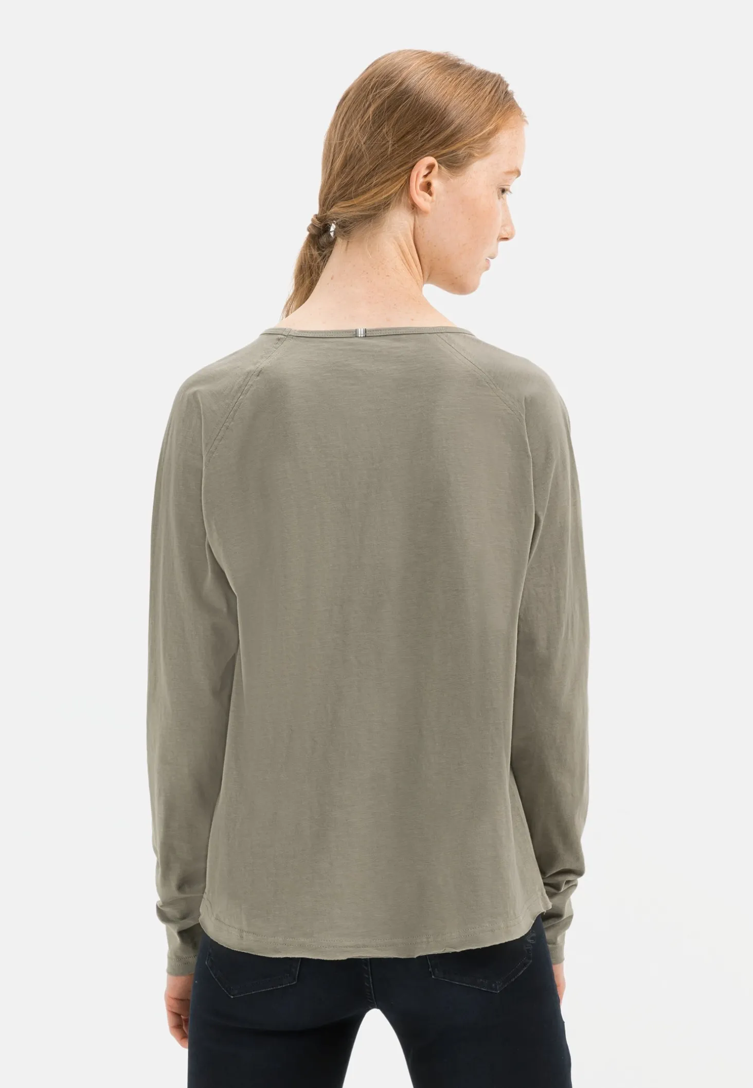 Langarmshirt aus reiner Baumwolle