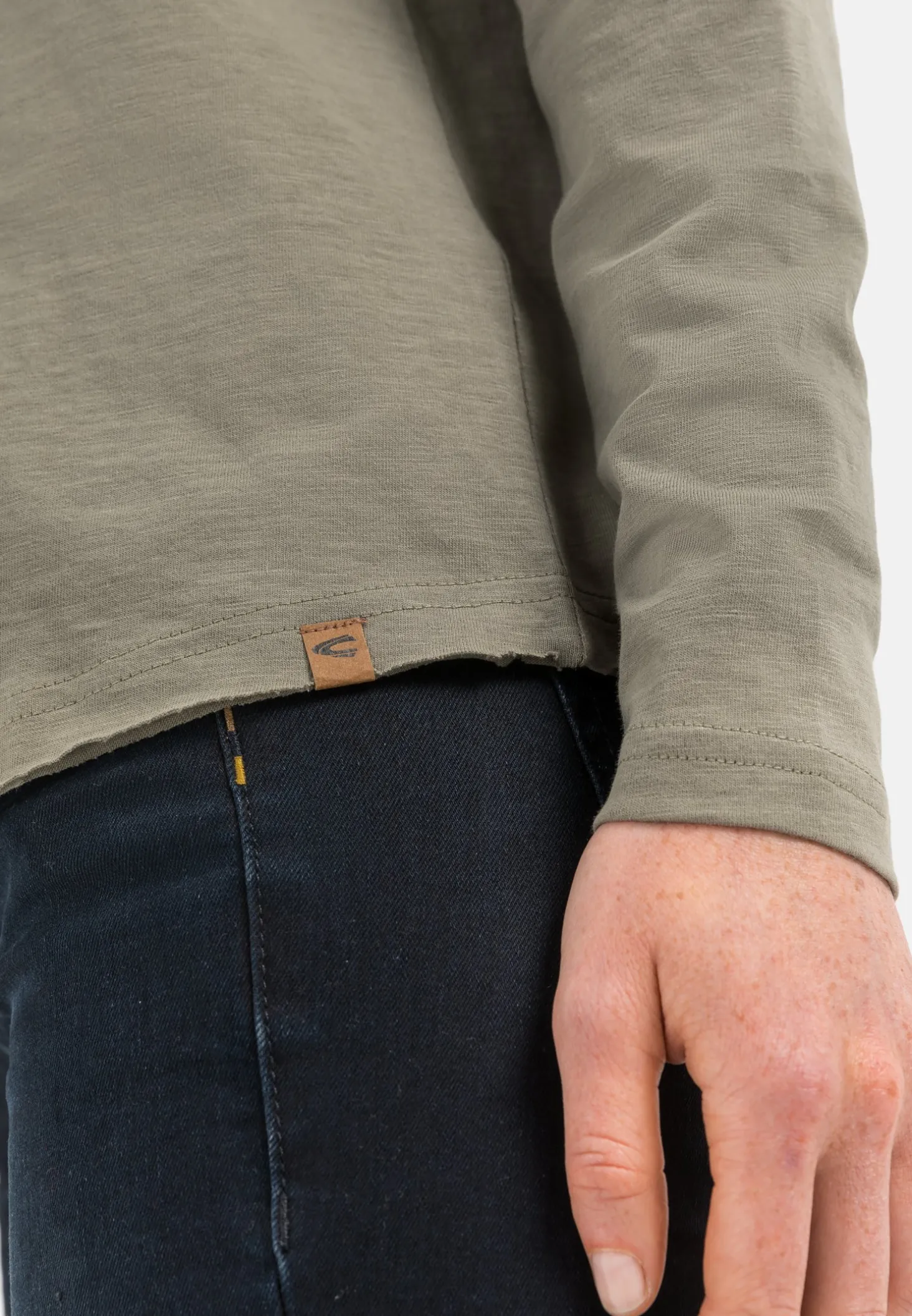 Langarmshirt aus reiner Baumwolle