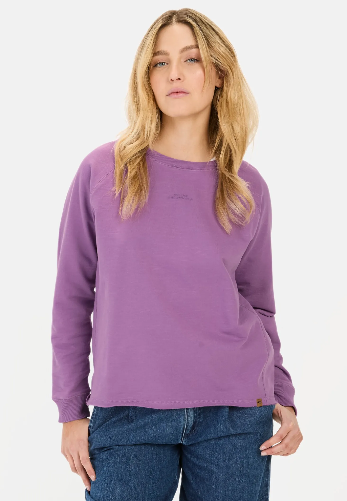 Langarmshirt aus reiner Baumwolle