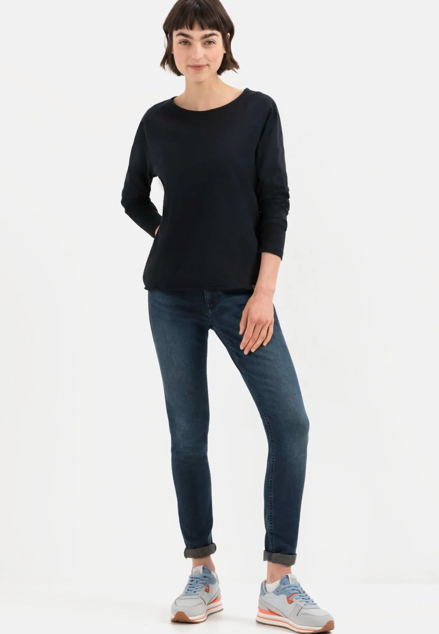 Langarmshirt aus reiner Baumwolle