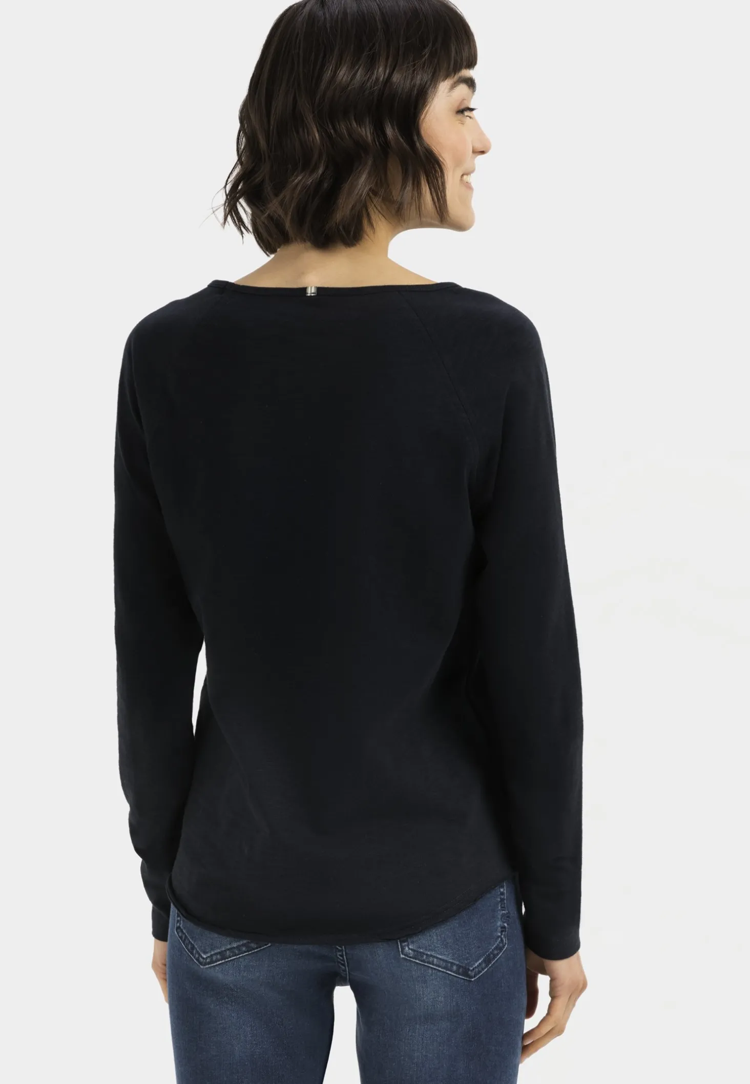Langarmshirt aus reiner Baumwolle