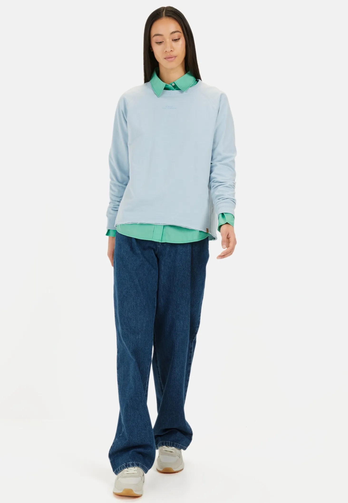 Langarmshirt aus reiner Baumwolle
