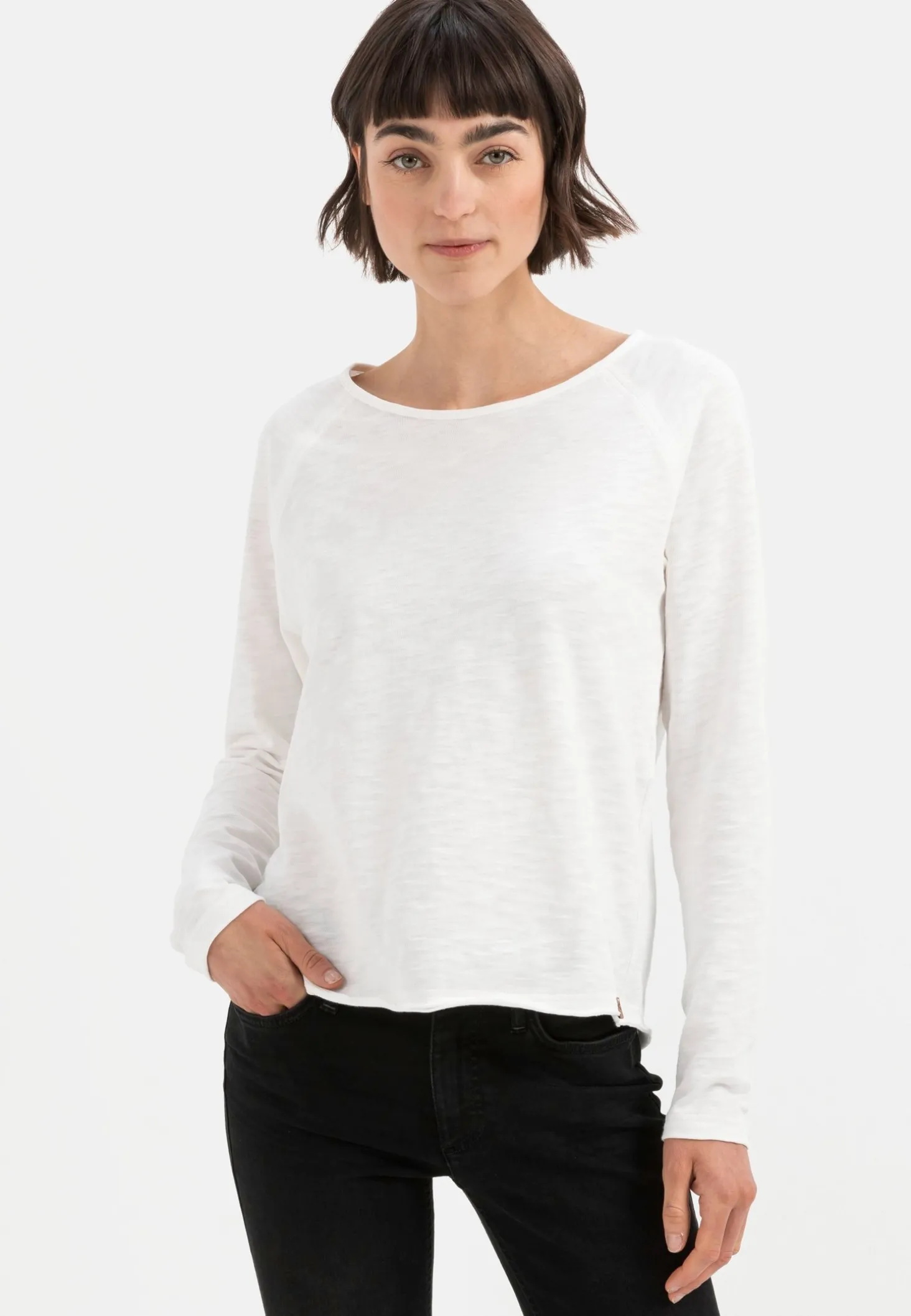 Langarmshirt aus reiner Baumwolle