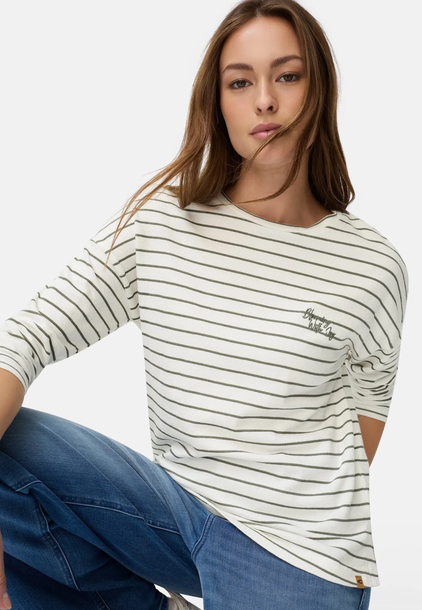 Langarmshirt aus reiner Baumwolle