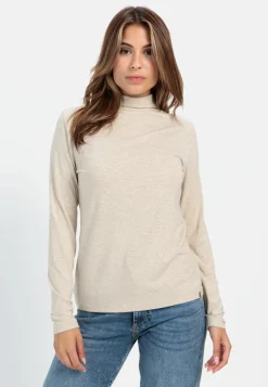 Langarmshirt mit Rollkragen