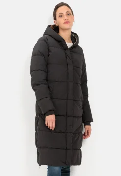Langer Puffermantel aus recyceltem Polyester