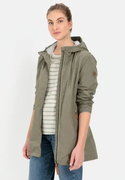 Langer Windbreaker aus recyceltem Polyester