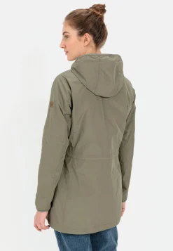 Langer Windbreaker aus recyceltem Polyester