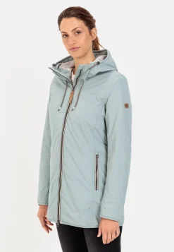Langer Windbreaker mit weichem Plüschfutter