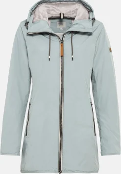 Langer Windbreaker mit weichem Plüschfutter