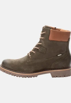 Leder Schnürstiefel mit warmem Wollfutter