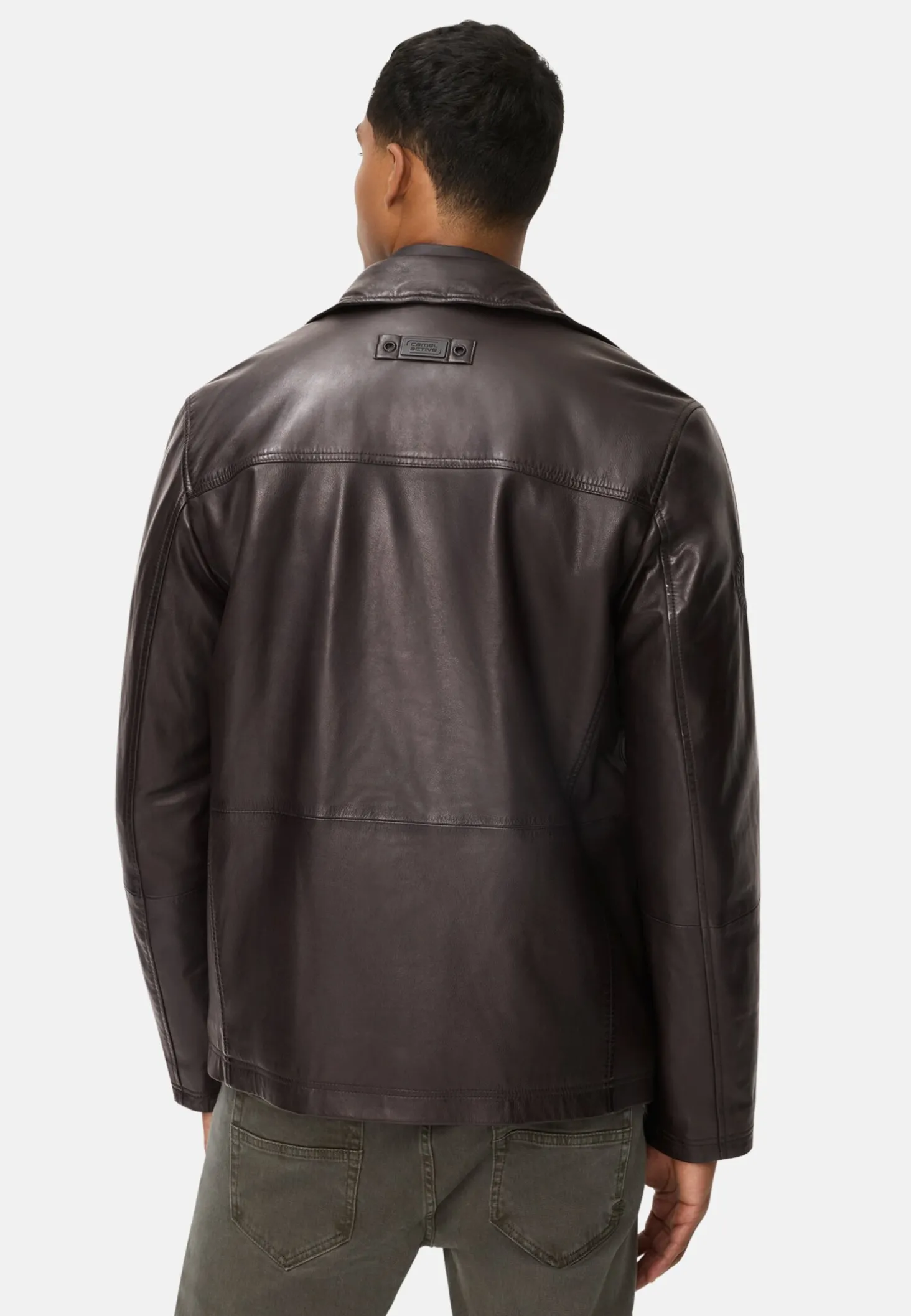 Lederjacke mit Steppfutter