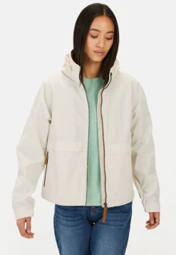 Leichte Jacke mit verstaubarer Kapuze