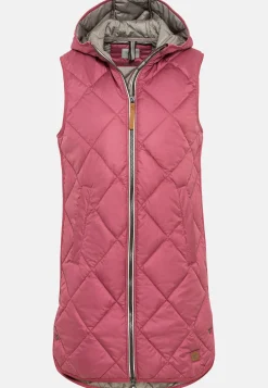 Longweste mit Kapuze aus recyceltem Polyester