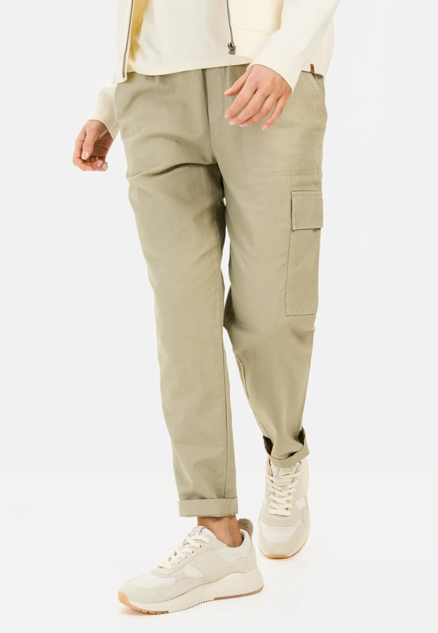 Loose Fit Hose aus Leinenmix