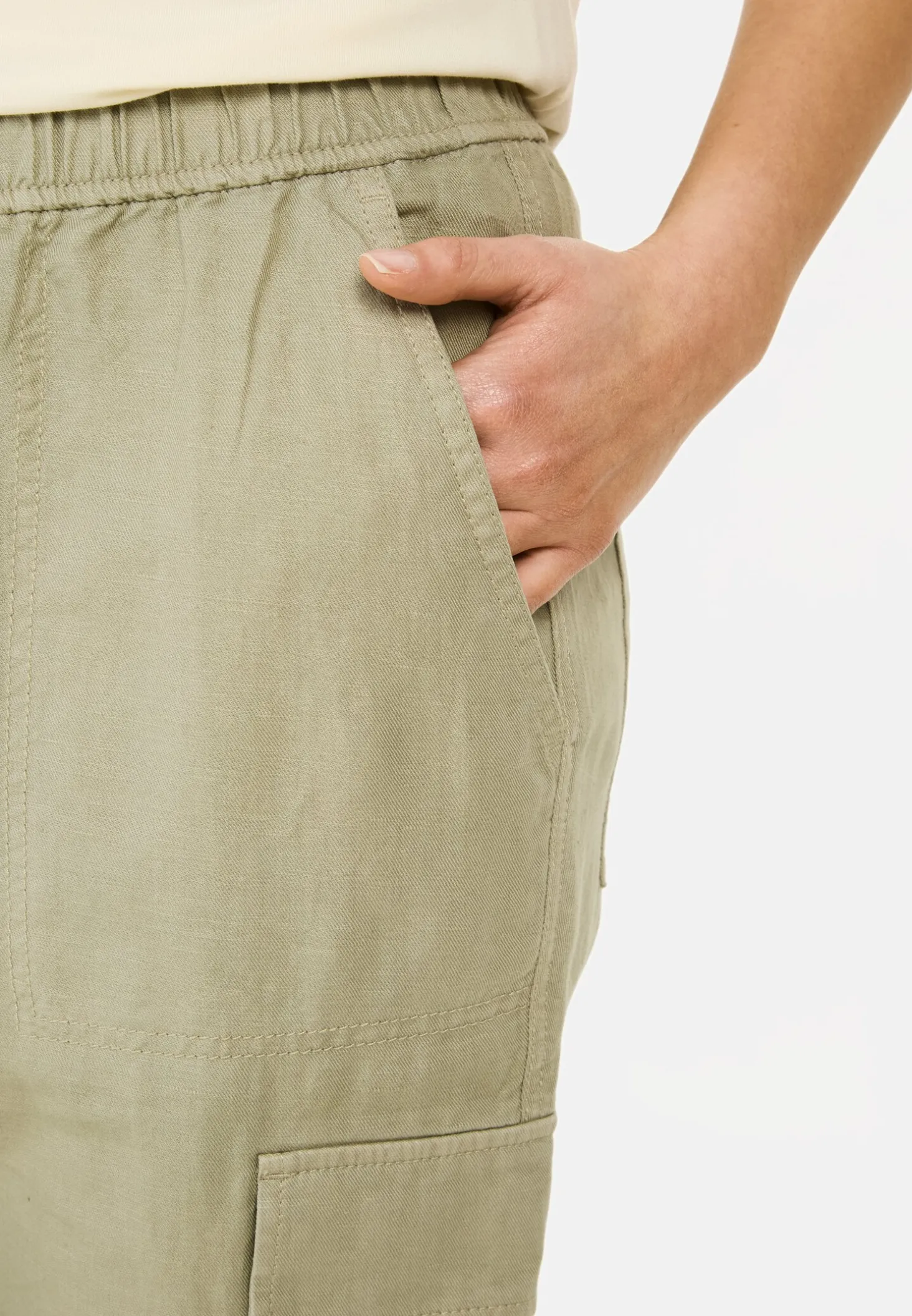 Loose Fit Hose aus Leinenmix