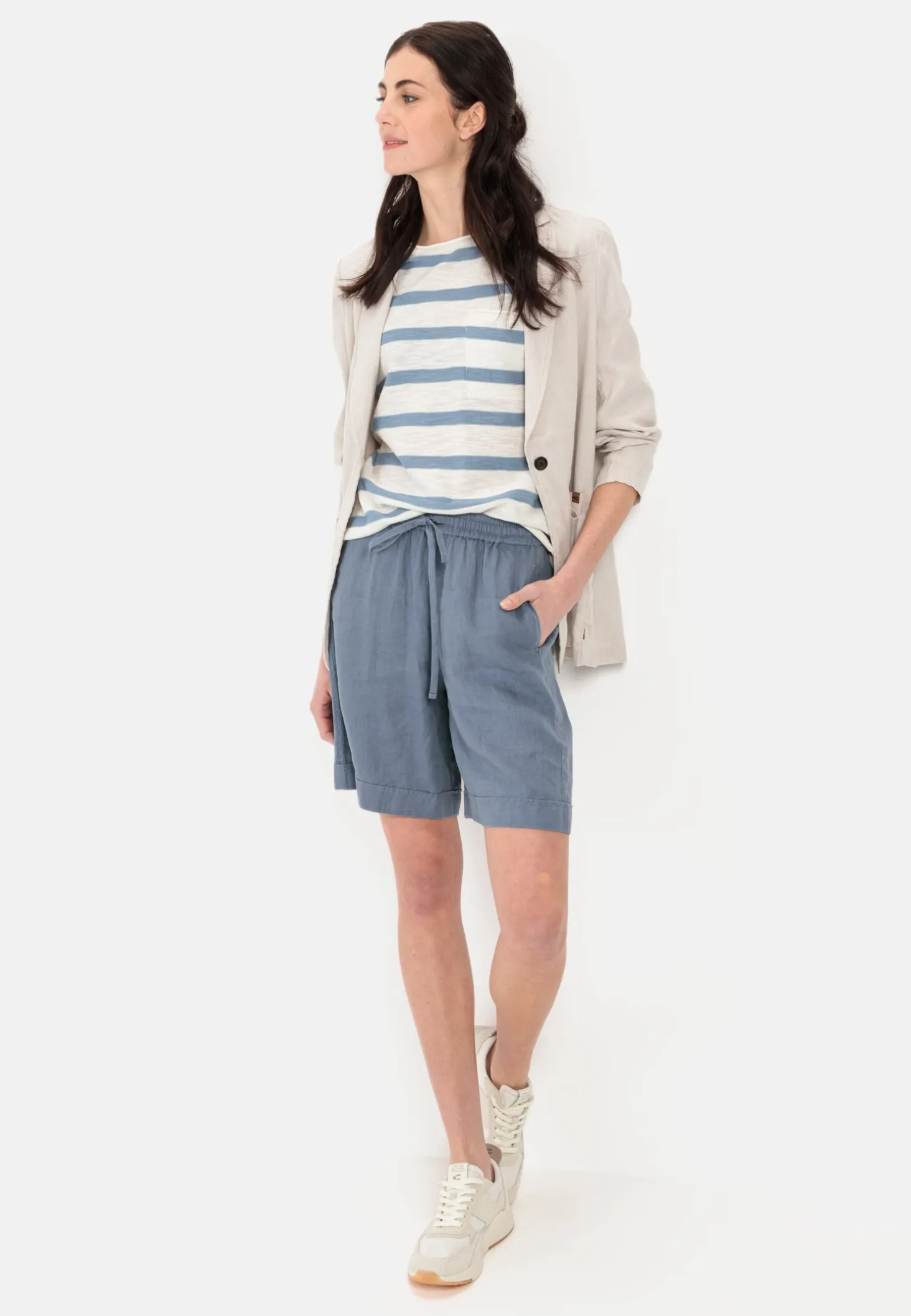 Loose Fit Leinenshorts