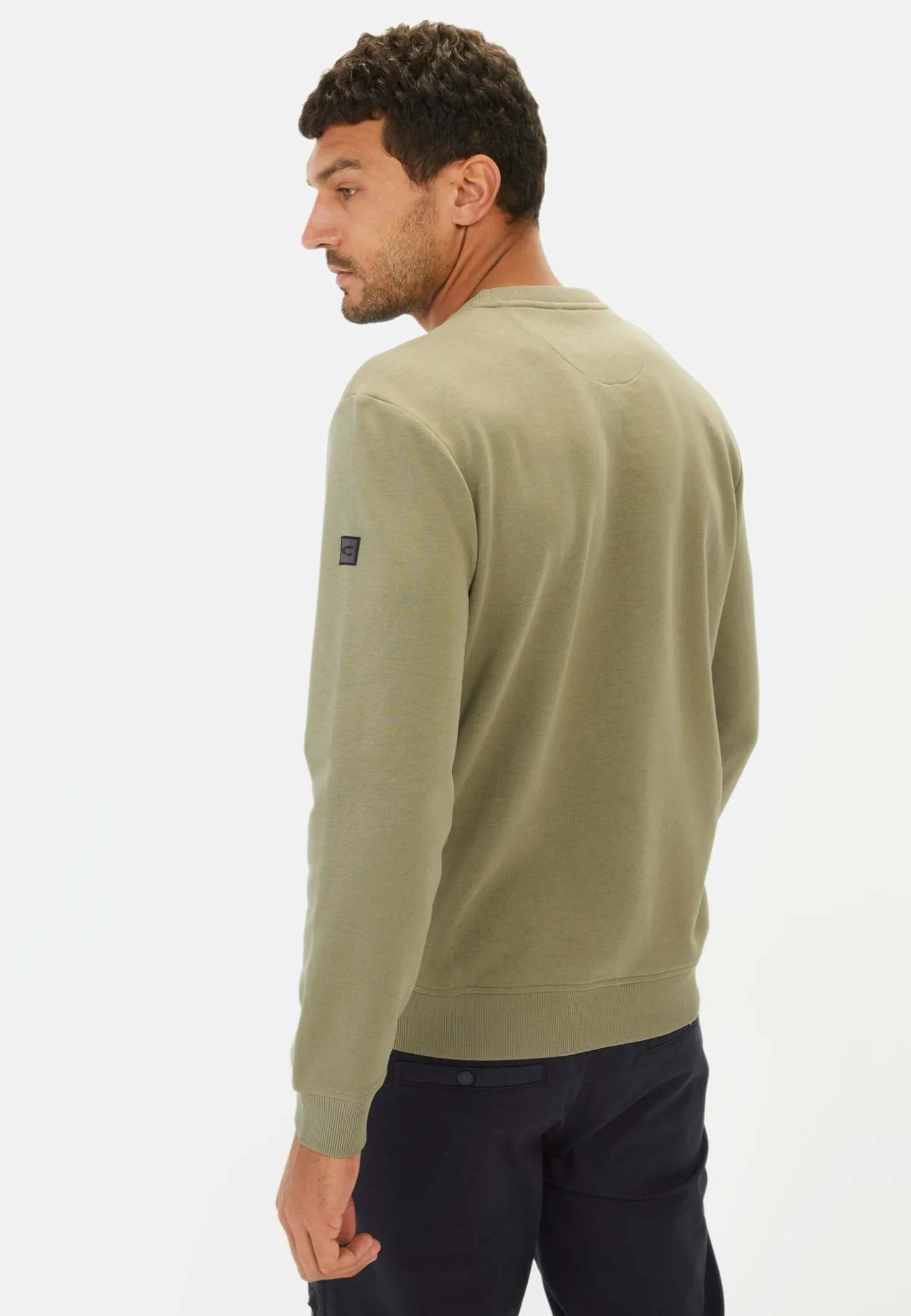 Lässiges Sweatshirt mit Kontrasttasche
