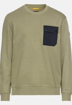 Lässiges Sweatshirt mit Kontrasttasche