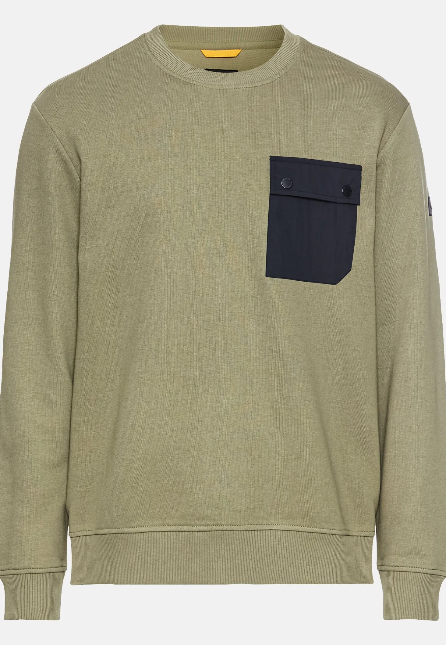 Lässiges Sweatshirt mit Kontrasttasche