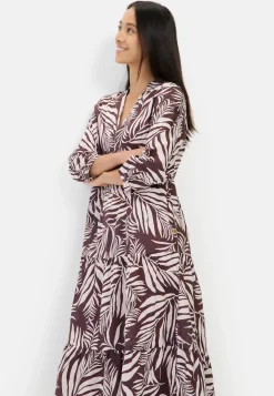 Mittellanges Sommerkleid mit Allover-Print