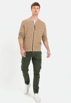 Mouliné Strickjacke aus zertifiziertem Organic Cotton