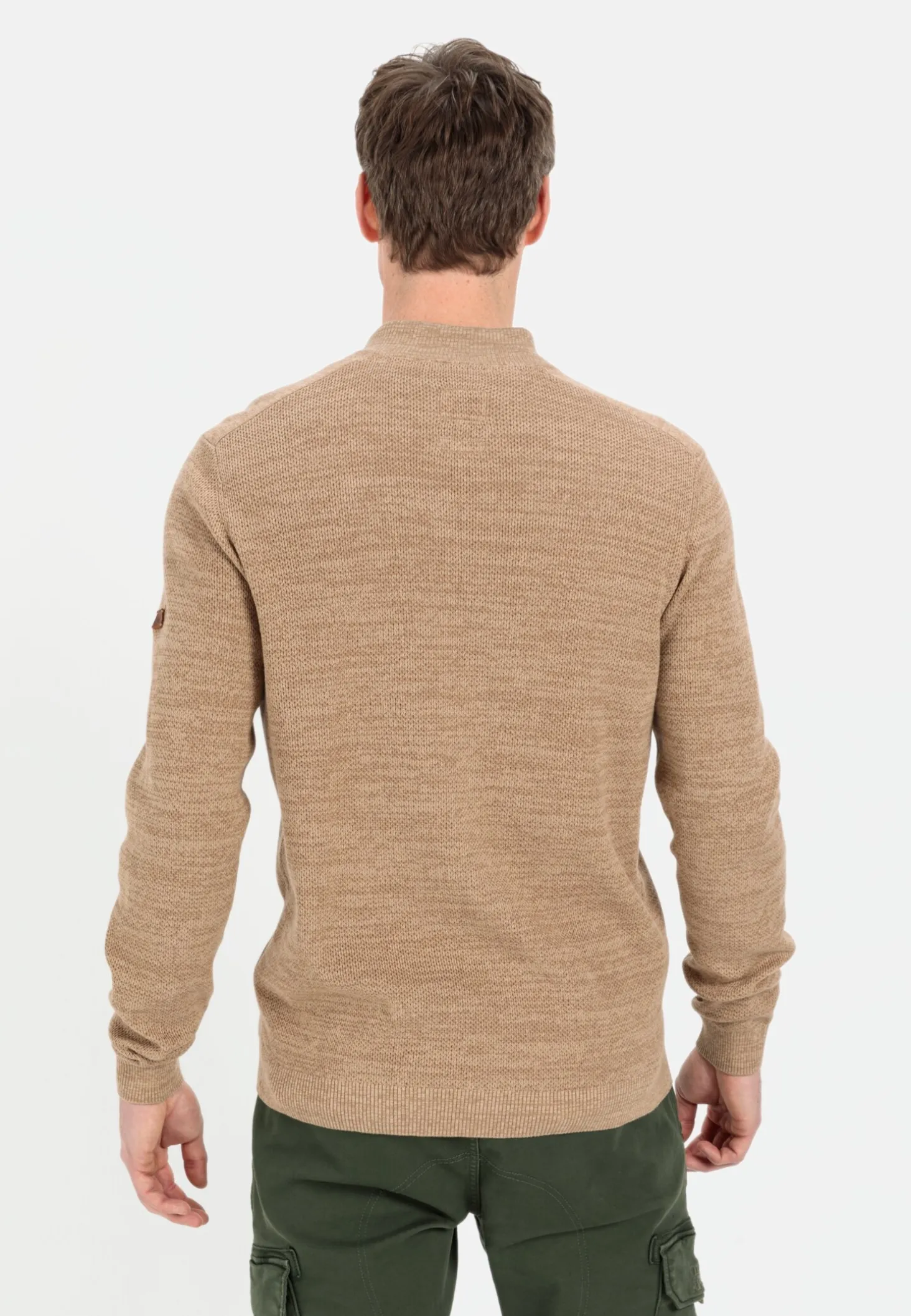 Mouliné Strickjacke aus zertifiziertem Organic Cotton