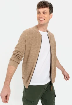 Mouliné Strickjacke aus zertifiziertem Organic Cotton