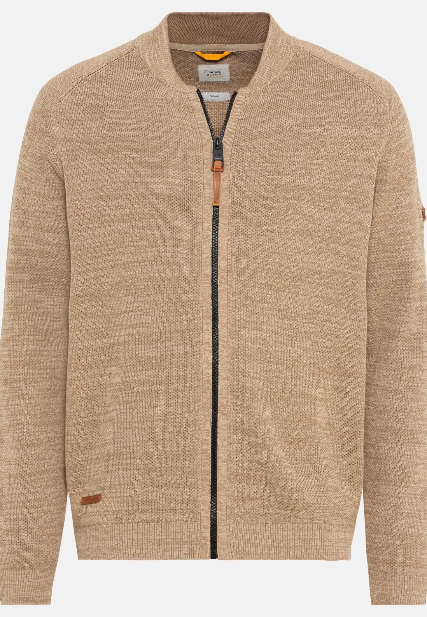 Mouliné Strickjacke aus zertifiziertem Organic Cotton
