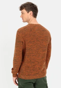 Mouliné Strickpullover aus zertifiziertem Organic Cotton