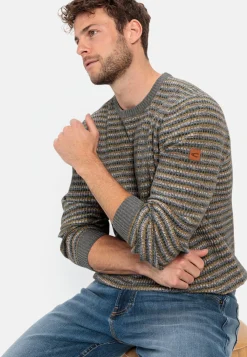 Mouline Strickpullover im Streifenmuster