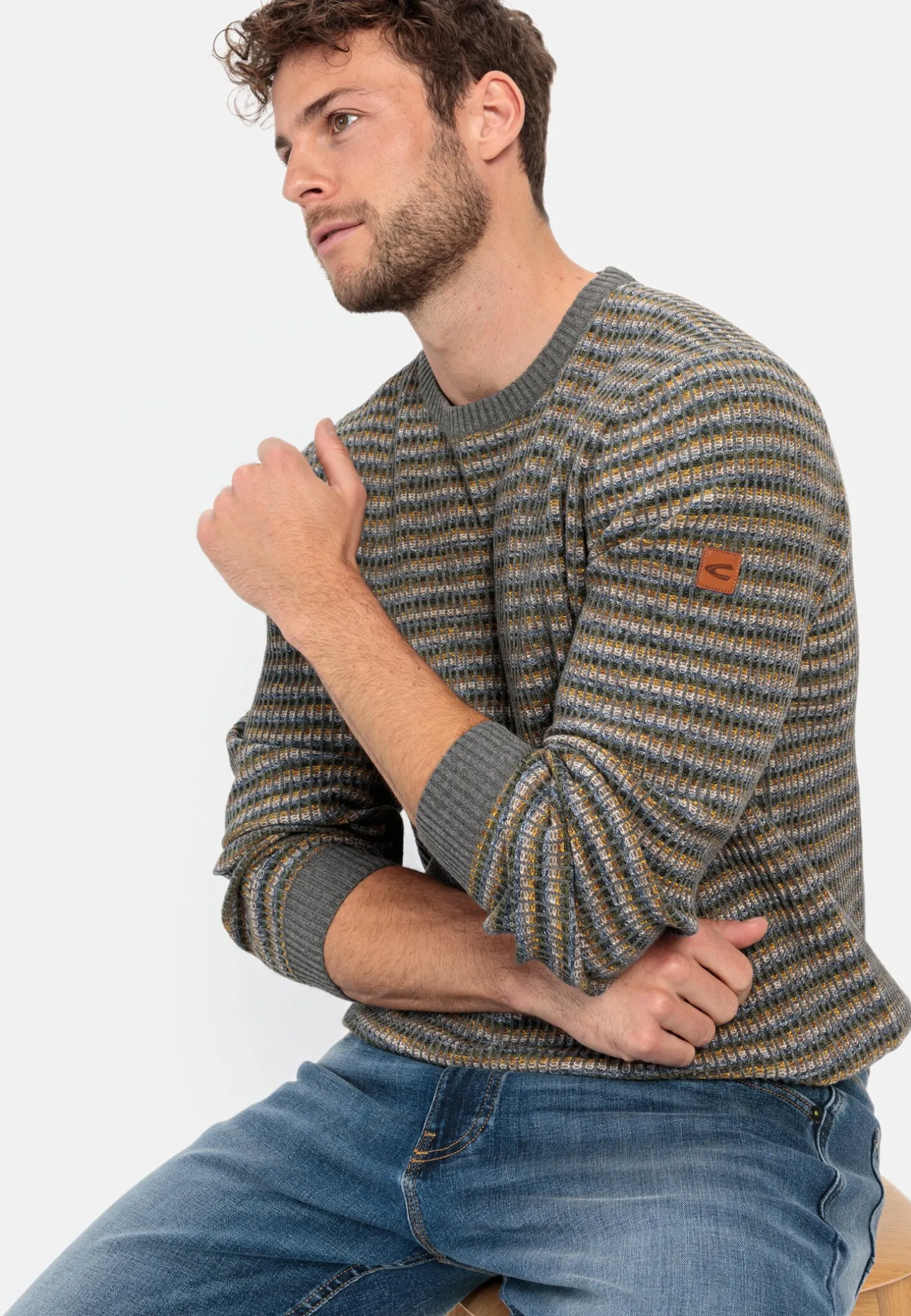 Mouline Strickpullover im Streifenmuster