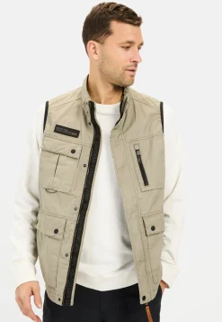 Outdoor-Weste mit Stehkragen