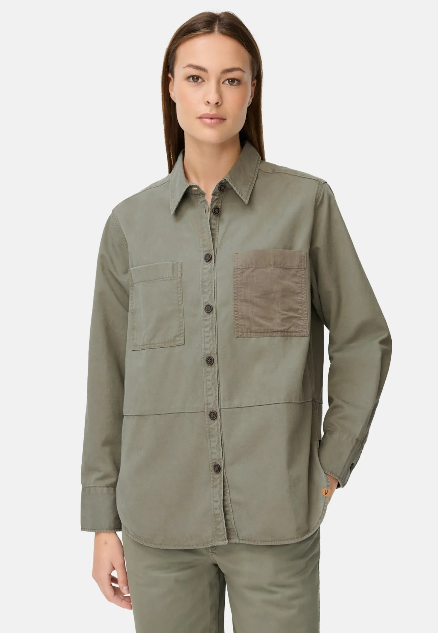 Overshirt aus Baumwoll-Lyocell-Mix