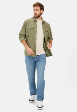 Overshirt aus Leinen-Baumwoll-Mix