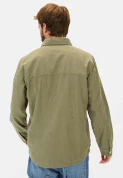 Overshirt aus Leinen-Baumwoll-Mix